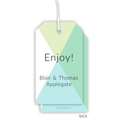 Chic Abstract Vertical Hanging Gift Tags